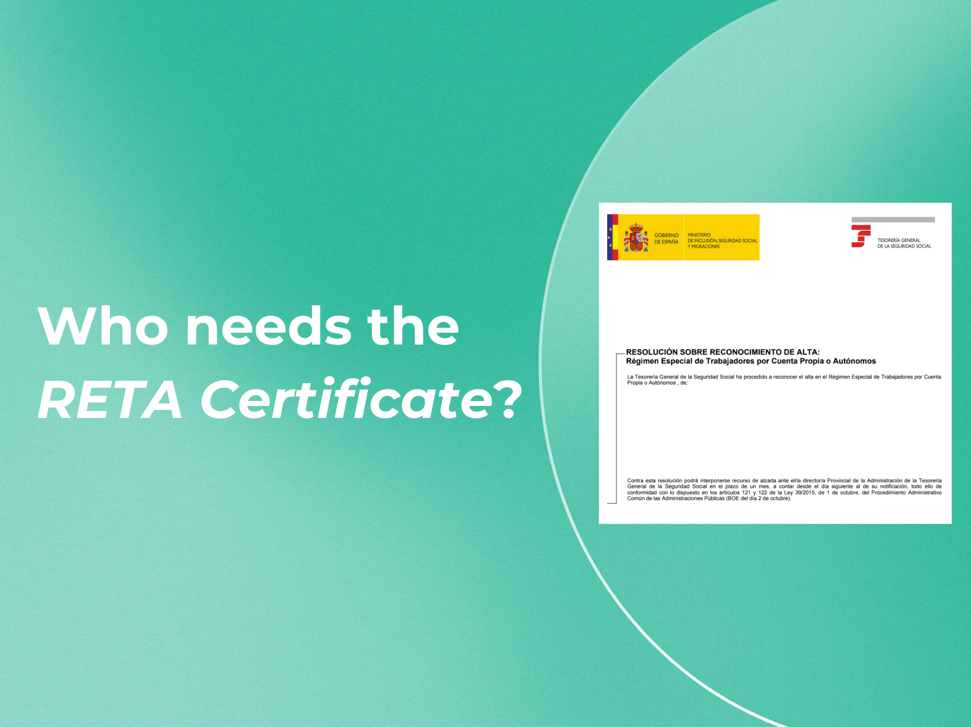 RETA Certificate in Spain: Why Digital Nomads and Entrepreneurs Need It